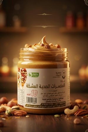 زبدة مكسرات مشكلة