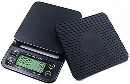 ميزان قهوة الكتروني اسود مع مؤقت