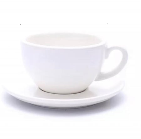 كوب لاتيه ابيض