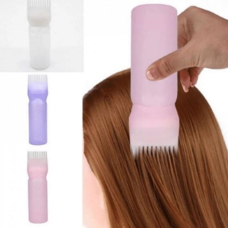 علبة توزيع الزيت مع مشط شعر متعدد الالوان