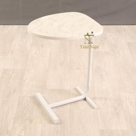 طاولة خدمة  لون ابيض بتصميم عصري