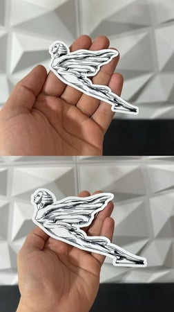 استيكر تمثال كاديلاك CADILLAC