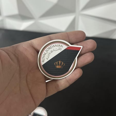 استيكر طيران الاردن