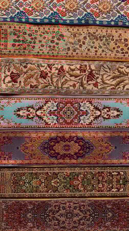 فاصل سجادة مزخرف بالورد 1