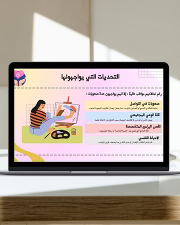 عرض توعوي عن ذوي الإعاقة –بوربوينت جاهز للتعديل