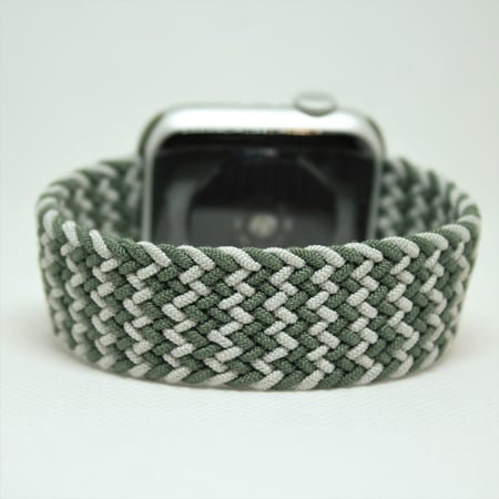 باند ساعة ابل قماش مطاطي - مقاس الساعة 38-40 +  42-44   - مقاس الباند S - M - طول الباند : 13.5 - 15.5 سم