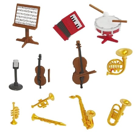 أشكال موسيقية صغيرة قطع ديكور موسيقية مجموعة موسيقية متجر مقام الصبا