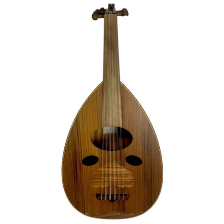 عود زرياب صناعة سورية موديل عراقي رقم واحد خشب سيدار متجر مقام الصبا