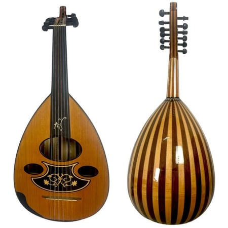 عود عربي أصلي .آلة العود للبيع عود موسيقي احترافي مقام الصبا متجر