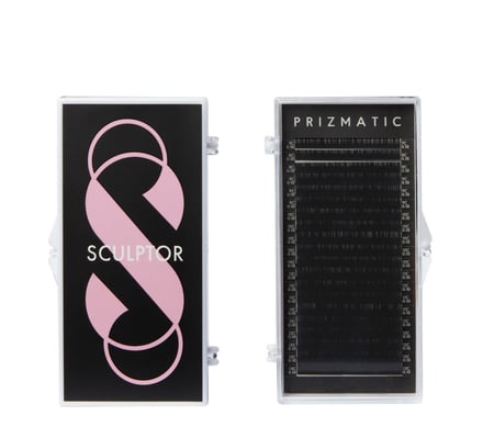 علبة رموش بريزماتك D , كثافة 0.07 أسود (طول واحد)