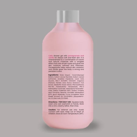 سيليا جل الاستحمام بخلاصة الرمان والفانيلا 500مل - Celia Showe Gel  Pomegranate & vanilla 500ml