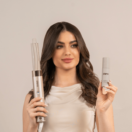 المجفف متعدد الاستخدام و بخاخ الحماية و سيروم اللمعان كلارا - multi-use dryer, spray and serum