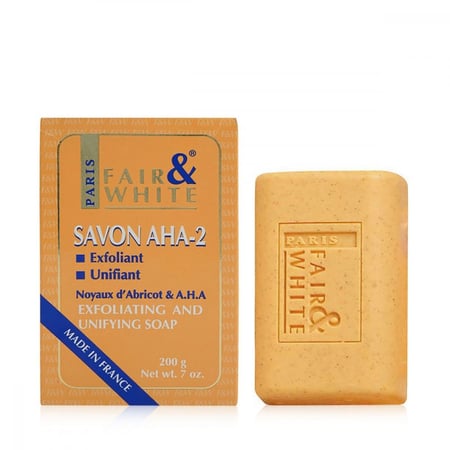 صابونة التقشير بحمض ألفا هيدروكسي فاير اند وايت Fair and White Original Savon AHA Exfoliating Soap 200g