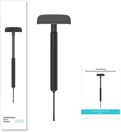 شفرة حلاقة شعر الظهر مع مقبض مريح قابل للفصل تدعم الحلاقة الرطبة والجافة للرجال
