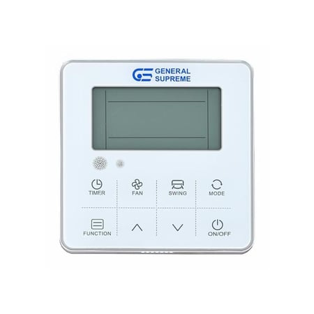 مكيف جنرال سوبريم دكت مخفي 2 طن (23100 BTU) حار/بارد، فاز 1، صوت هادئ، كفاءة عالية، انفيرتر R410a GSDU24X