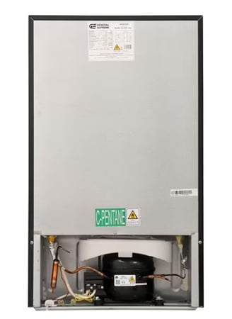 ثلاجة عرض واقف زجاجي 72 لتر أسود GS-128