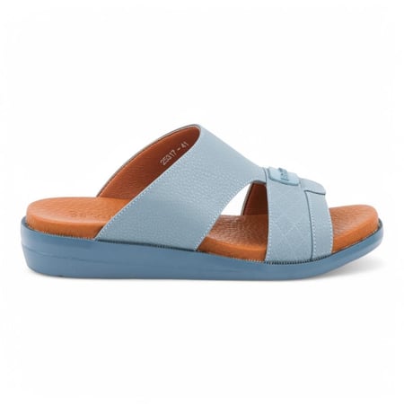 حذاء خليجي من باتونيا - سماوي