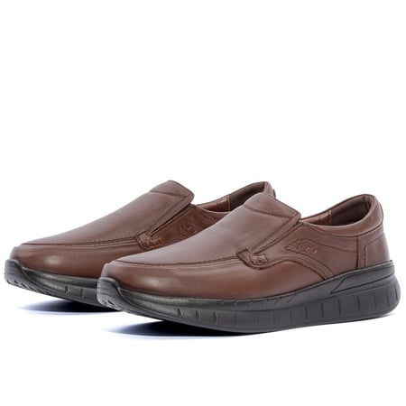 حذاء رسمي جلد طبيعي خفيف ومريح نعل عالي رجالي - كوفي