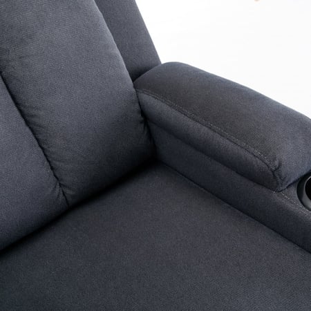 كرسي إسترخاء هزاز ودوار  - رمادي غامق