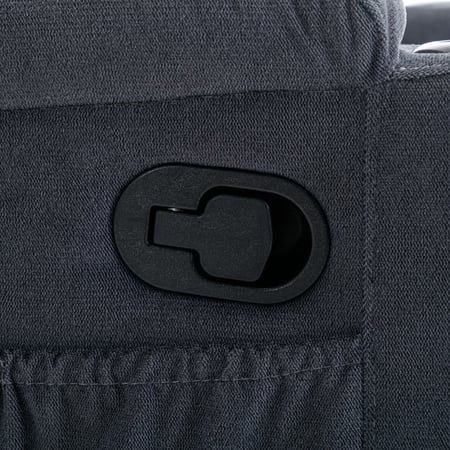 كرسي إسترخاء هزاز ودوار  - رمادي غامق