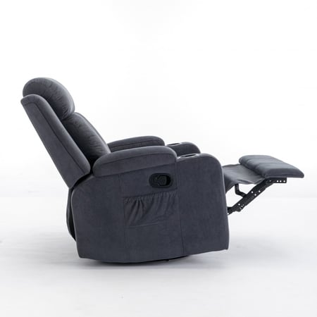 كرسي إسترخاء هزاز ودوار  - رمادي غامق