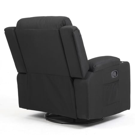 كرسي إسترخاء هزاز ودوار 360 درجة - أسود