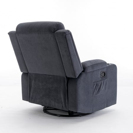 كرسي إسترخاء هزاز ودوار  - رمادي غامق