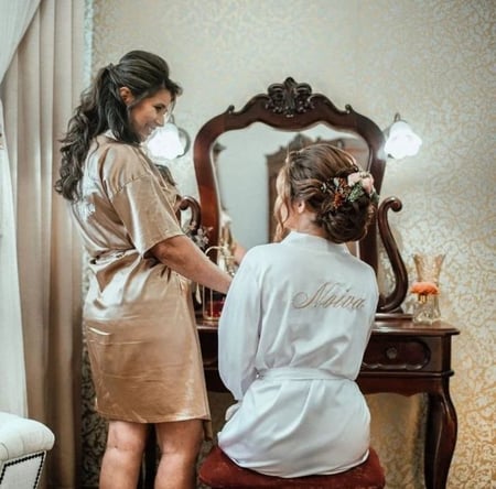 روب عروس ساده