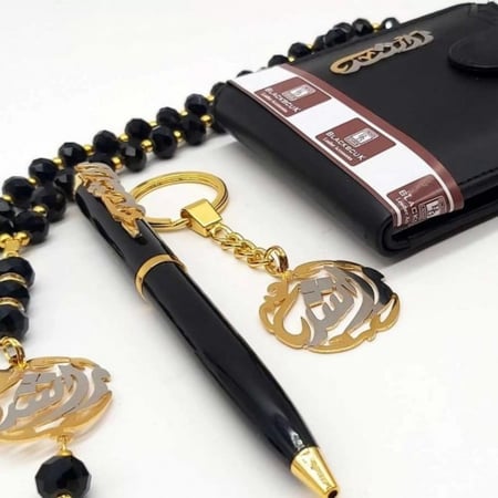 طقم رجالي مطلي بالفضه ممزوج بالذهب