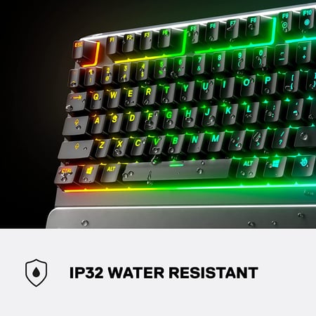 SteelSeries Apex 3 TKL RGB Gaming Keyboard Tenkeyless Compact