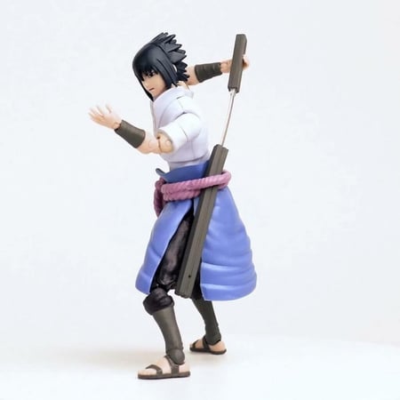 NARUTO SHIPPUDEN BST AXN SASUKE UCHIHA ACTION FIGURE BY THE LOYAL SUBJ