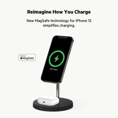 BOOST CHARGE PRO 2 in 1 Wireless Charger Stand with MagSafe 15W