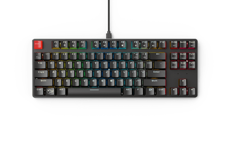 كيبورد ميكانيكي جلورويس الحجم المتوسط أسود