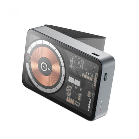 بطارية مغناطيسية موماكس كيو ماج بسعة 10000 ملي امبير MagSafe أسود