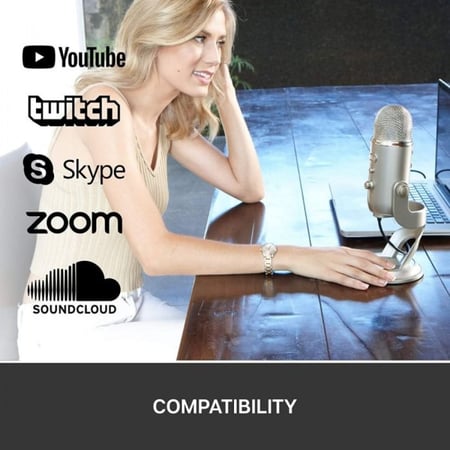 Blue Yeti USB Mic SILVER
