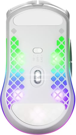 فأرة إحترافية ستيل سيرياس أيروكس 3 أبيض الاسلكية