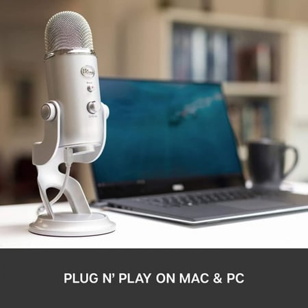 Blue Yeti USB Mic SILVER