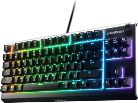 SteelSeries Apex 3 TKL RGB Gaming Keyboard Tenkeyless Compact