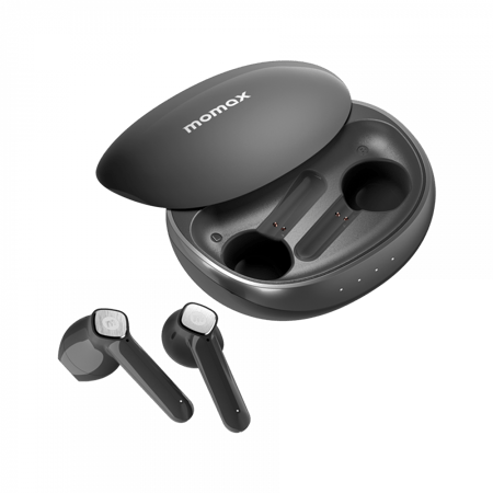 سماعة موماكس بيلس لايت 3 ترو مع غطاء شاحن لاسلكي - أبيض