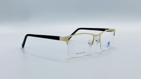 نظاره طبية مستطيلة من المعدن اللون ذهبي رقم الموديل 2216C3