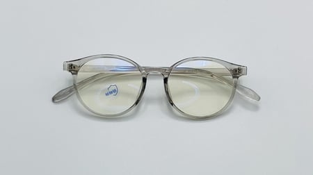 نظاره طبية دائرية من البلاستيك اللون شفاف أبيض رقم الموديل 20359C1