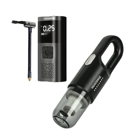 Moogmax مكنسة لاسلكية + منفاخ هواء