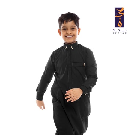 ثوب اسود قطن صيفي