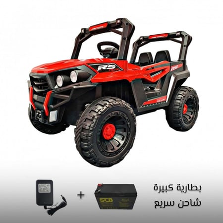 سيارة أطفال كهربائية جيب سبورت بمحركين مناسبة لعمر 2 - 6 سنوات