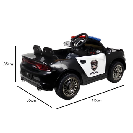 سيارة أطفال كهربائية شرطة دودج تشالنجر 12v مناسبة من عمر 2 إلى 5 سنوات