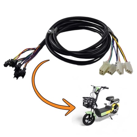 ضفيره دراجة كهربائية 48v أسلاك تمديد لدراجة الكهربائية
