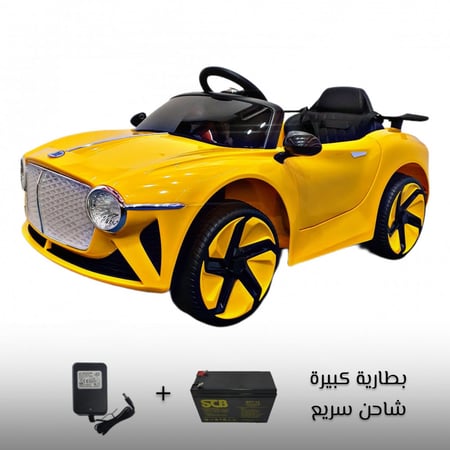 سيارة كهربائية للاطفال رياضية بطارية كبيرة وشاحن سريع