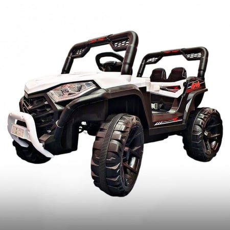 سيارة أطفال كهربائية - جيب اطفال كهربائي بتصميم رياضي لون احمر