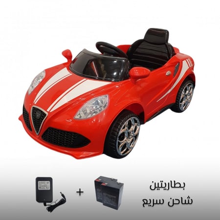 سيارة اطفال كهربائية للركوب بتصميم رياضي موديل 2023