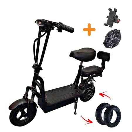 سكوتر كهربائي راكبين 48V 500W مساعدات مزدوجة